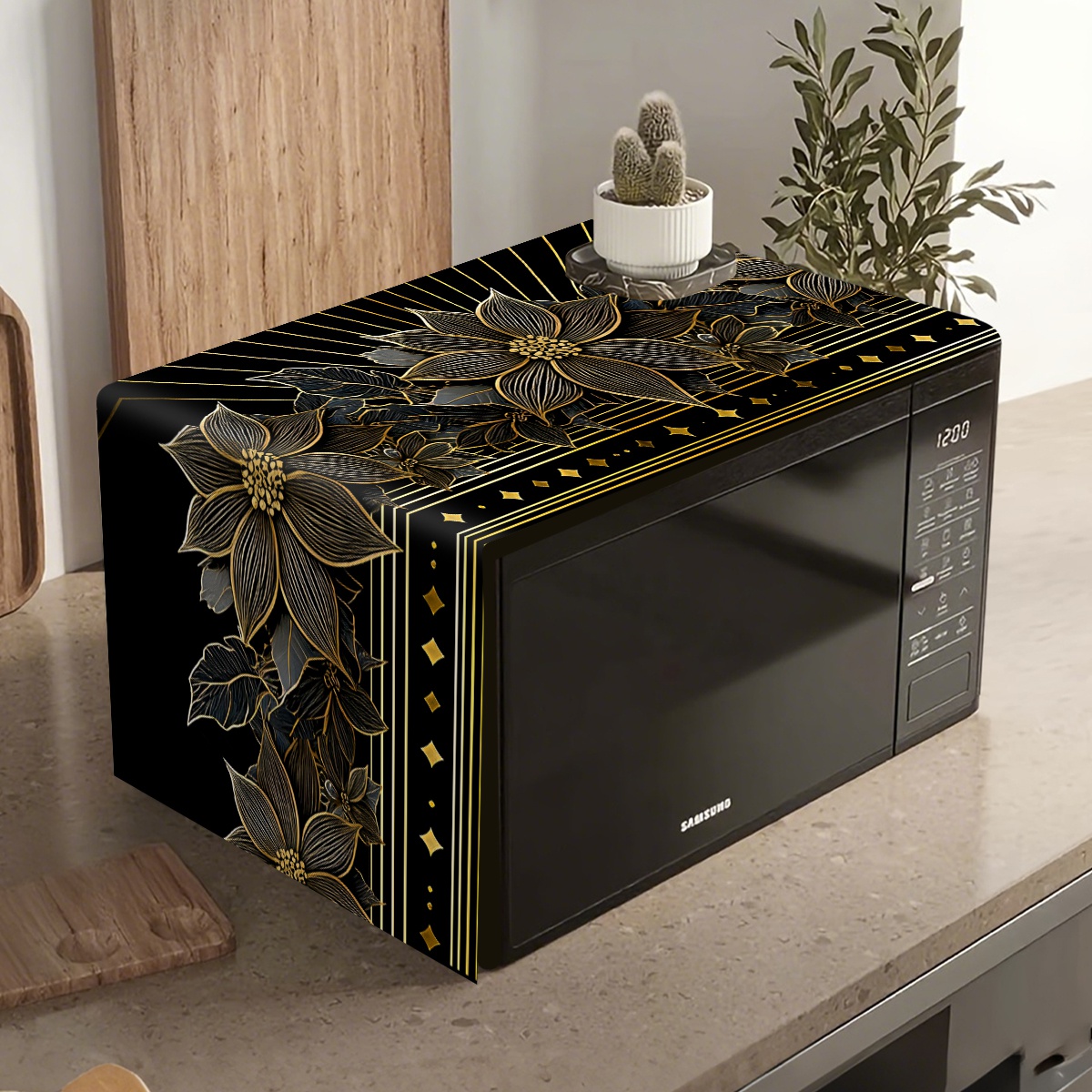 Kitchen Appliances Luxury - Copertura Antipolvere per Microonde di Lusso