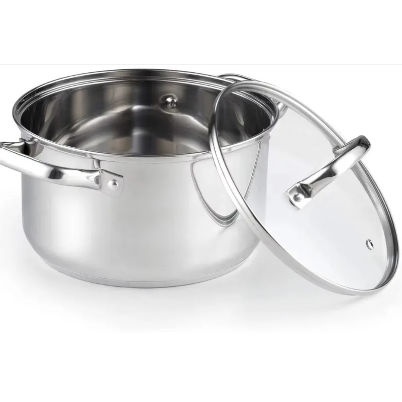 Kitchen Appliances Luxury - Set di pentole in acciaio inossidabile