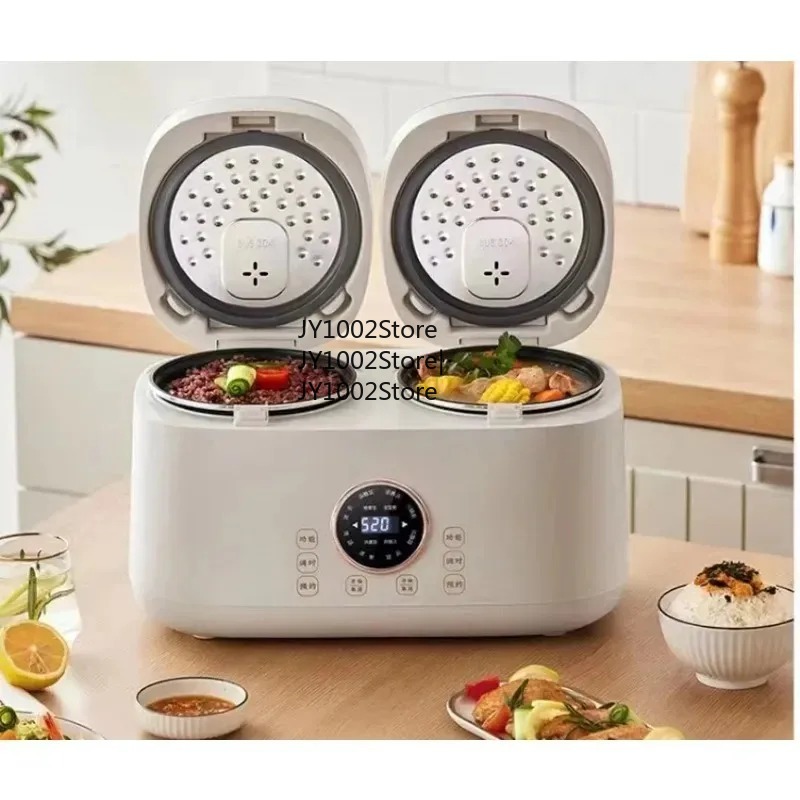 Kitchen Appliances You Need - Mini Cuociriso a Doppia Pentola Multifunzione,